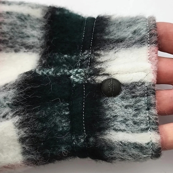 Good Man Brand Men's Wool Blend Green Plaid Zip Up Lined Jacket Size Large - Picture 8 of 16